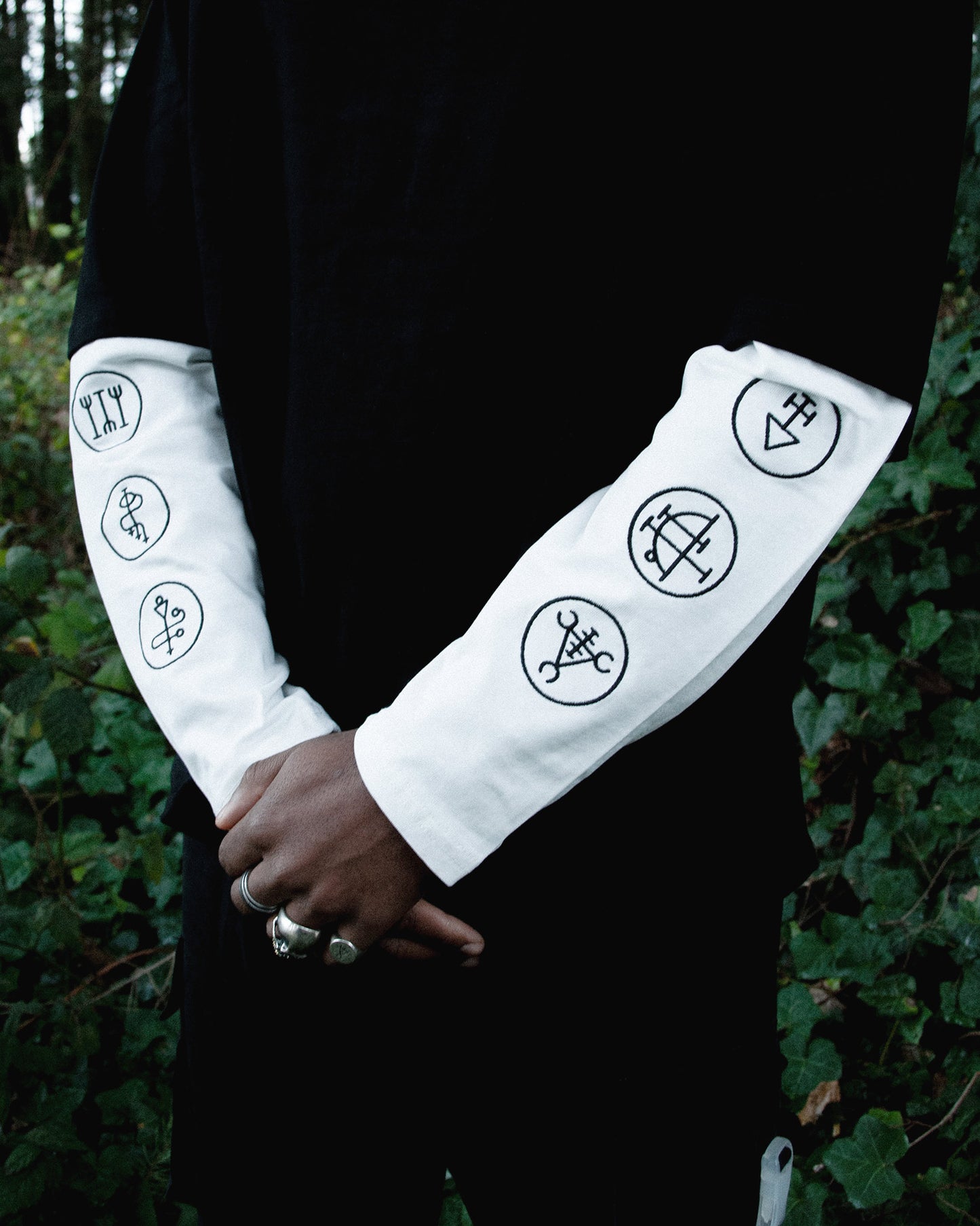 Black Heart Layered Long Sleeve