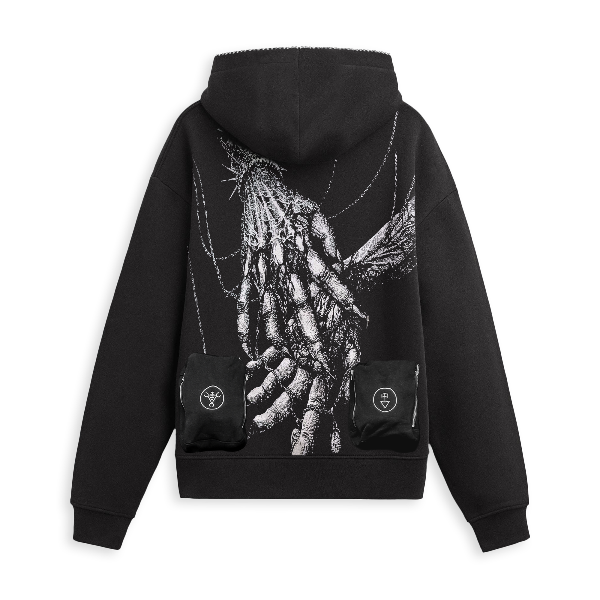 トップス HEVEY HOOD HOODIE / WASHED BLACK M MVNS3720_BLK_0036_5052ad97-