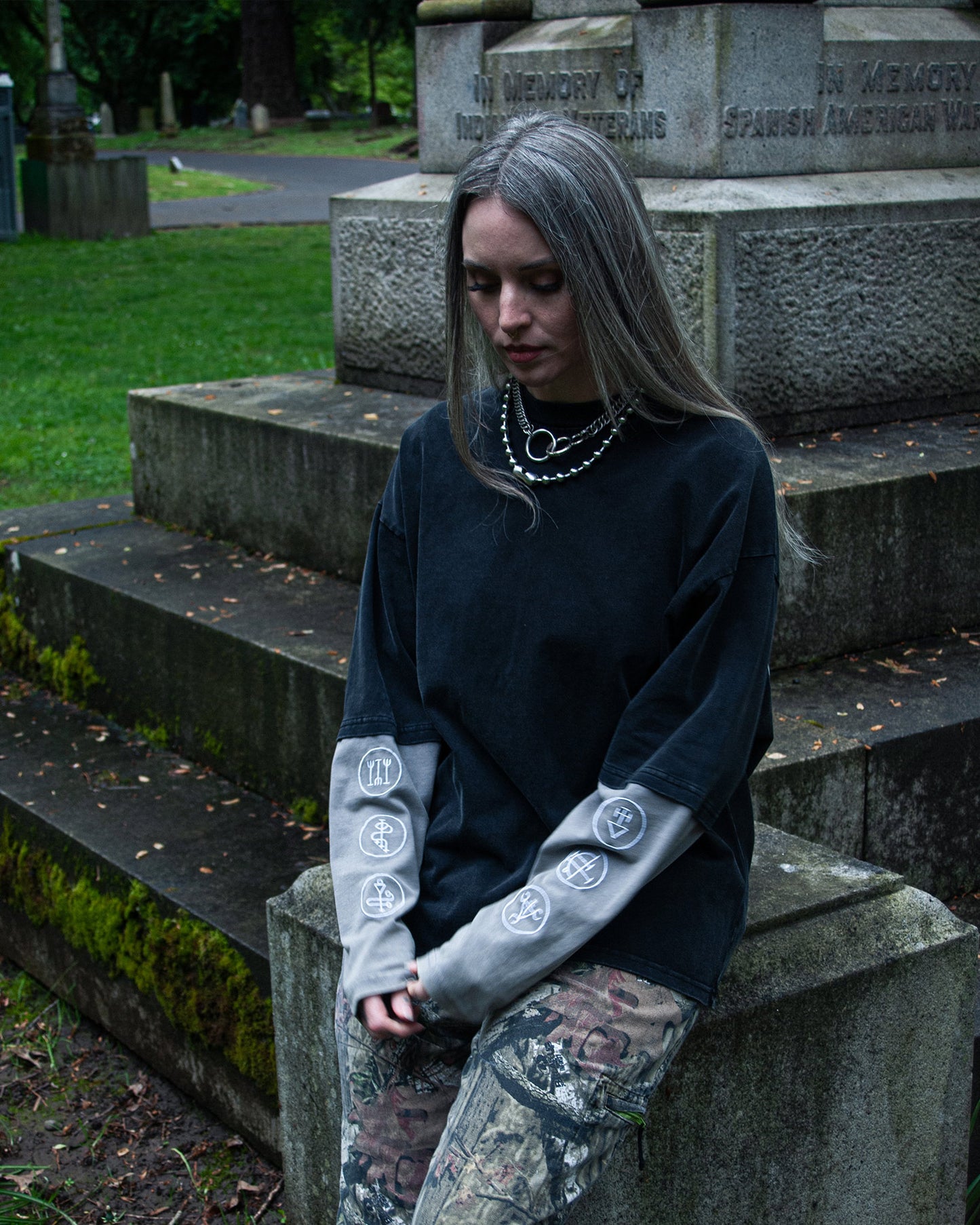 In Praise Of Darkness Layered Long Sleeve