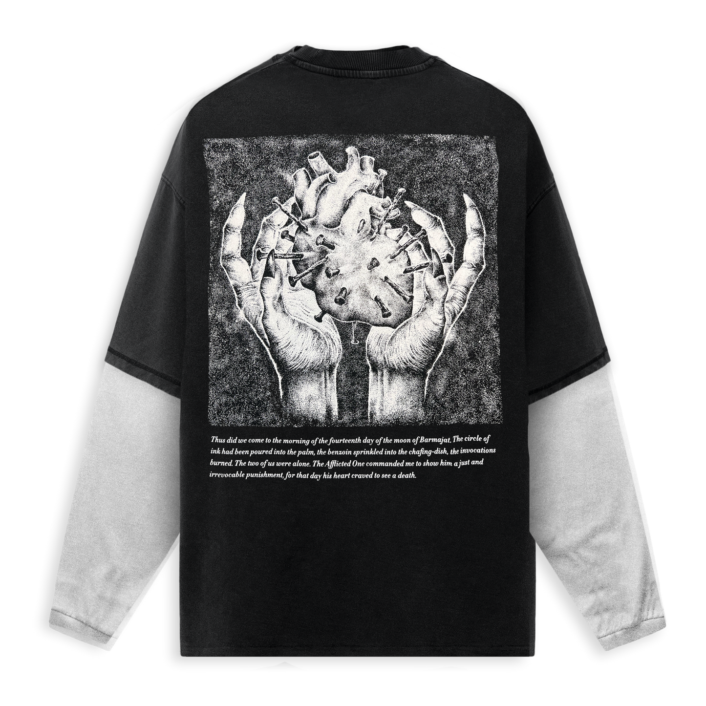 Black Heart Layered Long Sleeve